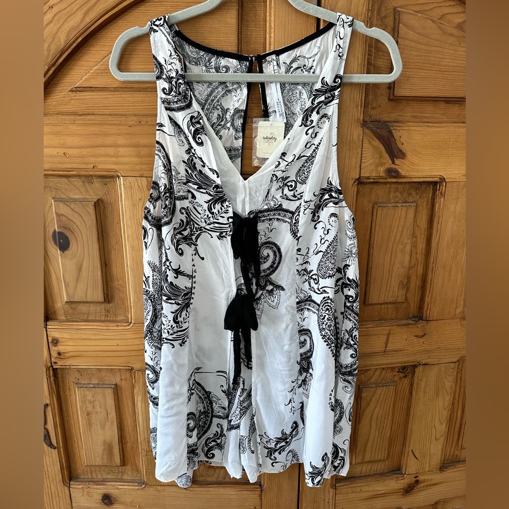 FREE PEOPLE ONE-PIECE SHORT ROMPER with Bows  NWT size S